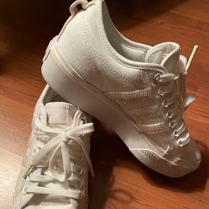 Adidas platform canvas sneaker